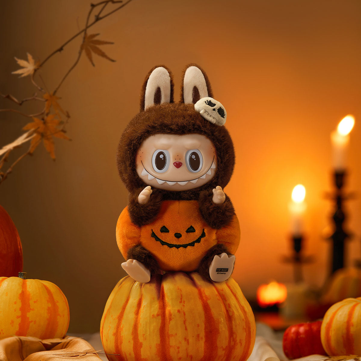 THE MONSTERS Sitting Pumpkin Plush Pendant