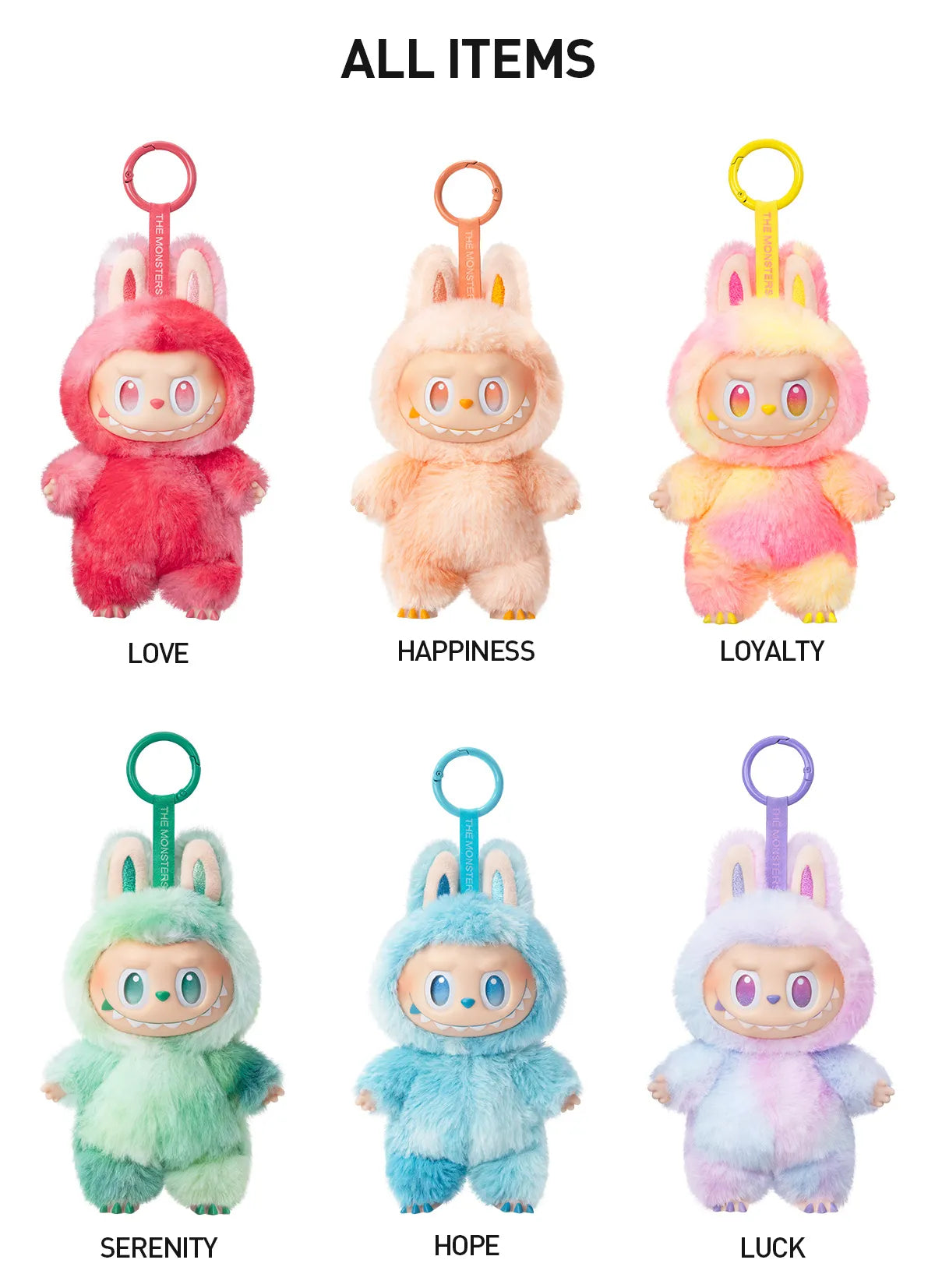 THE MONSTERS Big Into Energy Plush Pendant Series